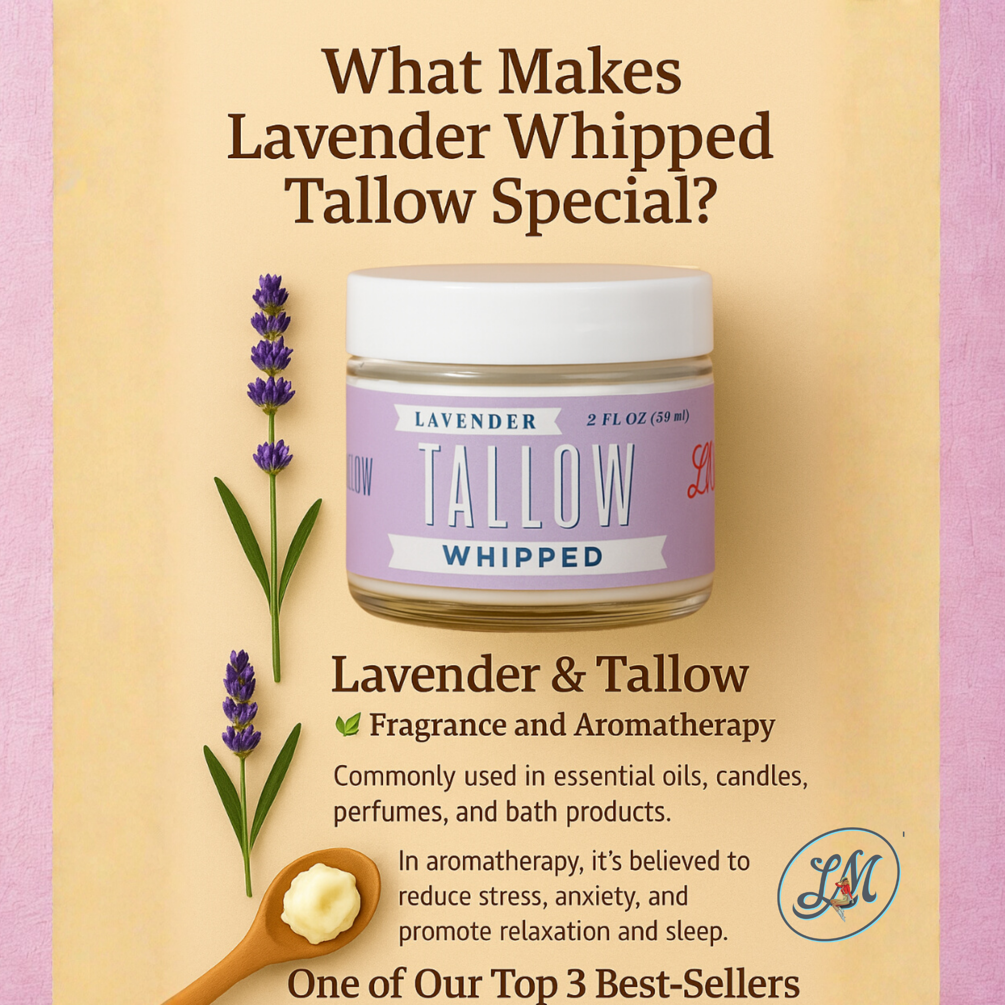 Lavender Tallow Gift Set - Premium Relaxation Bundle | Skincare, Candle & Soap