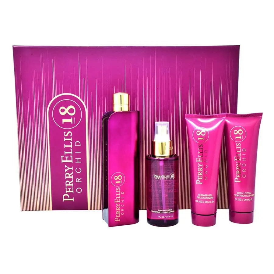18 Orchid by Perry Ellis 4Pcs Set EDP Spray