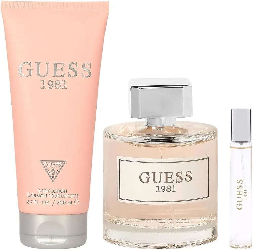 1981 By Guess For Women EDT Spray (3pc Gift Set)
