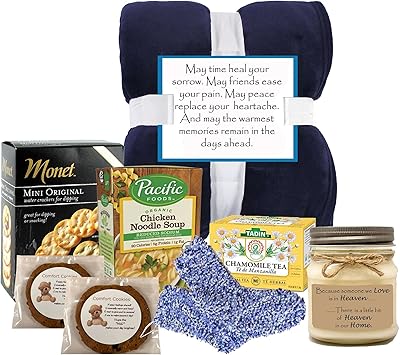 With Heartfelt Sympathy Gift Box - sympathy gift baskets - sympathy