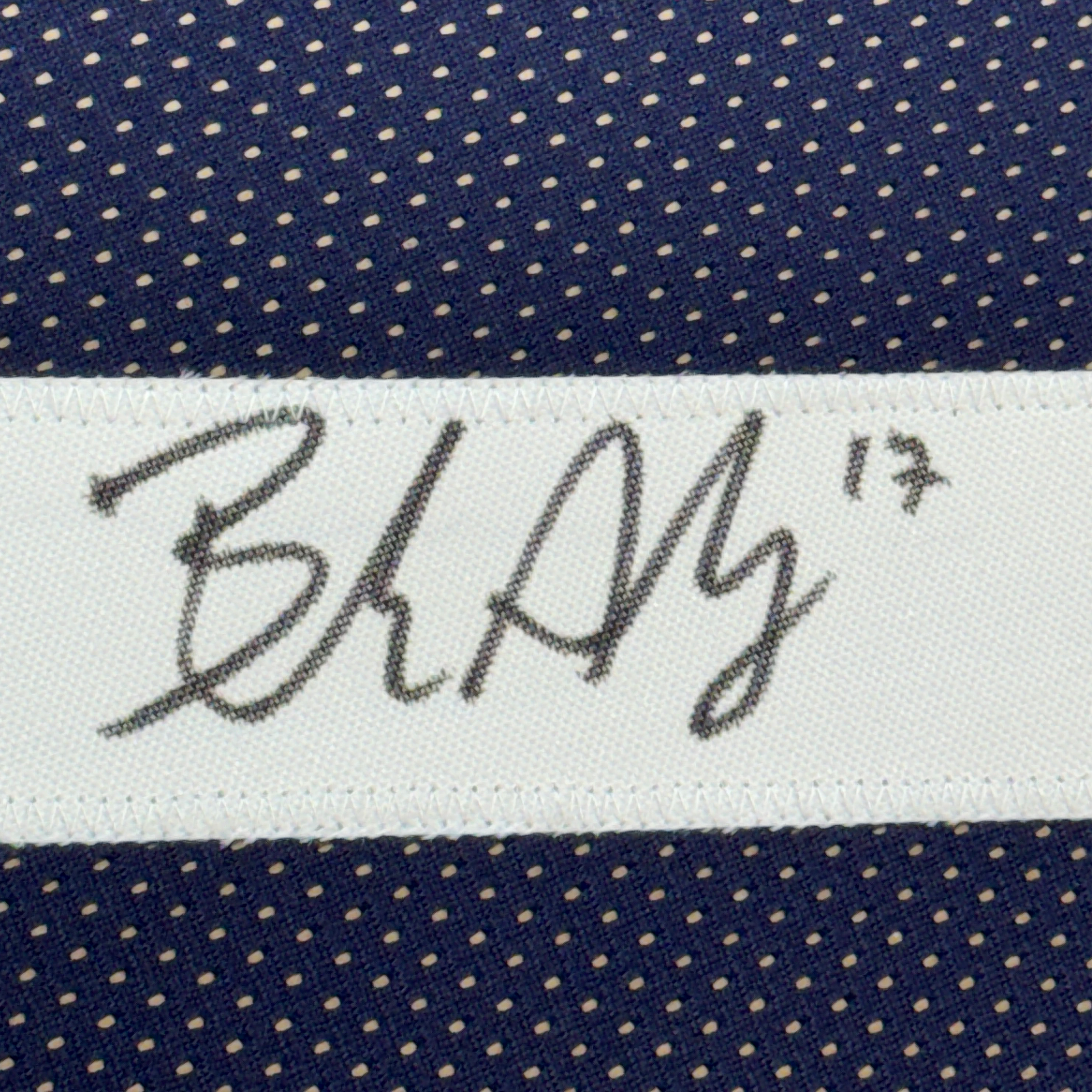 Framed Autographed/Signed Brandon Aubrey 35x39 Dallas Thanksgiving Day Football Jersey Beckett BAS COA