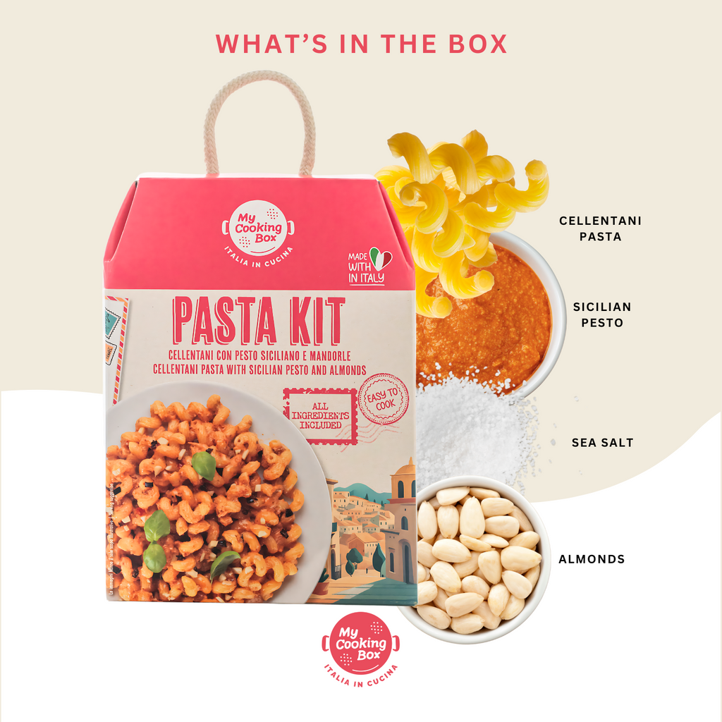 My Cooking Box, Cellentani Pasta with Sicilian Pesto and Almonds kit