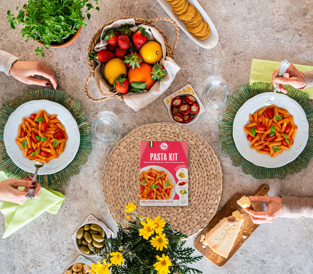 My Cooking Box, Italian Pasta Dinner Kit Penne with Tomato Sauce