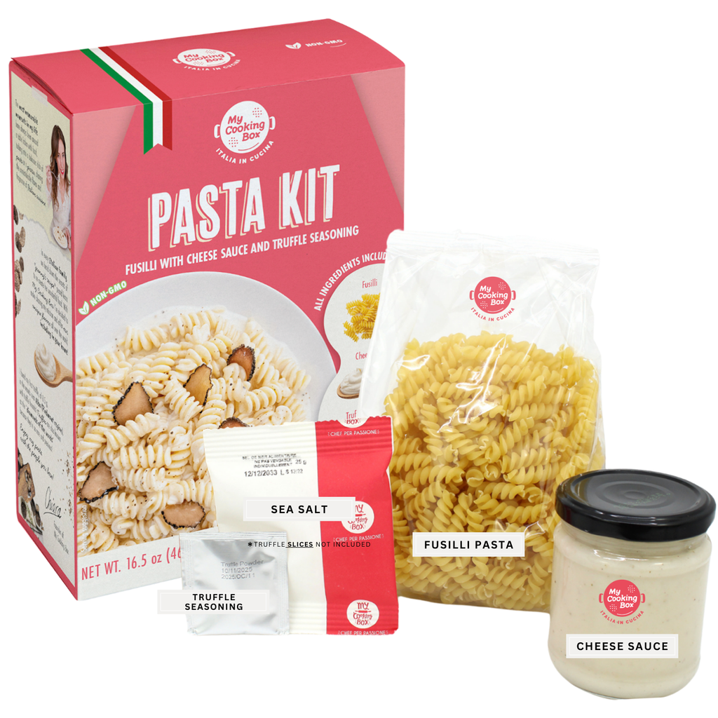 My Cooking Box, Pasta Dinner Meal Kit Fusilli with Cheese & Truffle Sauce