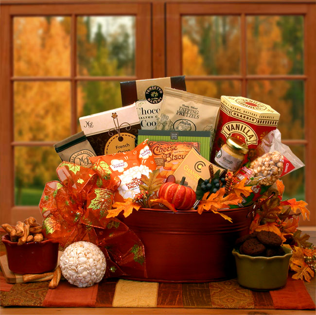 The Tastes of Fall Gourmet Gift Basket- Thanksgiving gift basket -