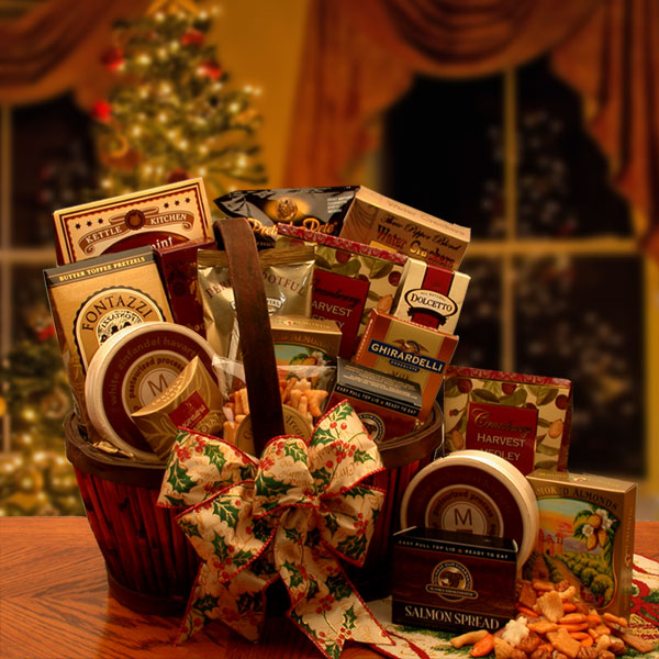 The Holiday Butler Gourmet Gift Basket- Christmas gift basket -