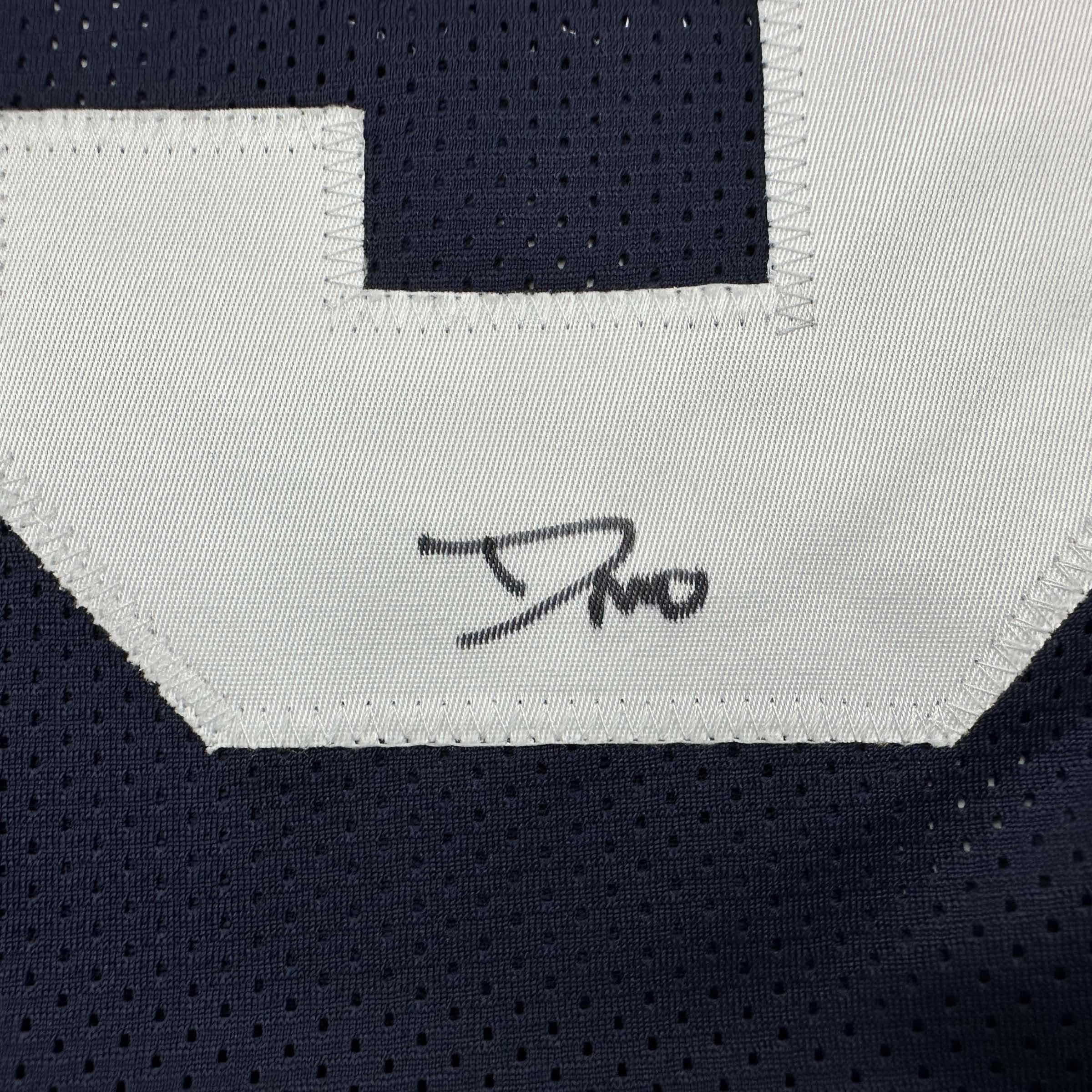 Autographed/Signed DeMarvion Overshown Dallas Thanksgiving Day Football Jersey JSA COA