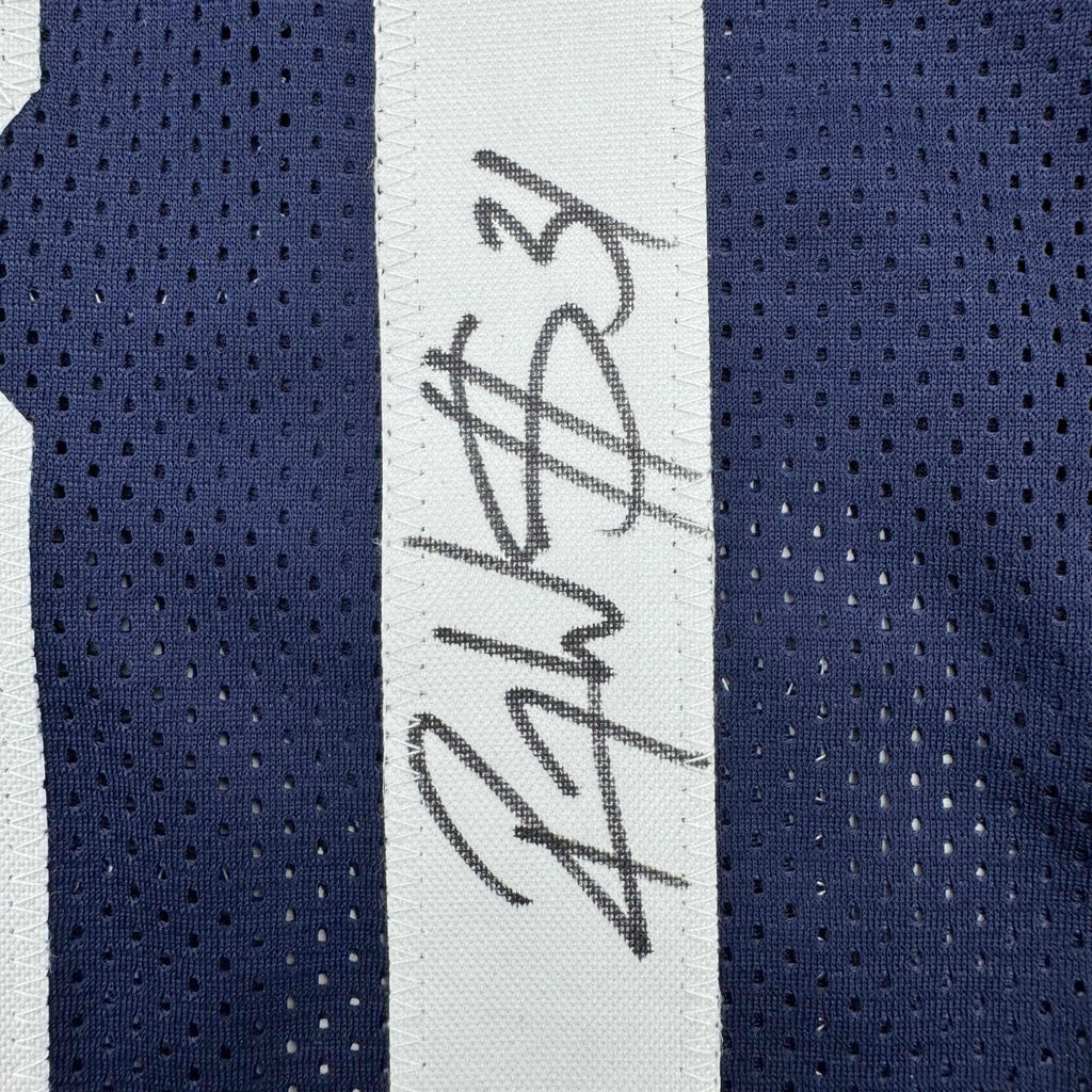 Framed Autographed/Signed Roy Williams 35x39 Dallas Thanksgiving Football Jersey JSA COA