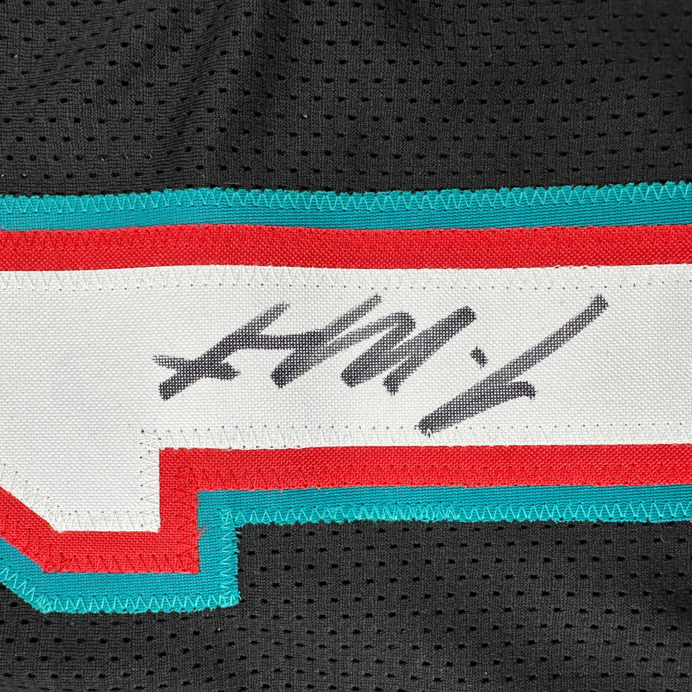 Autographed/Signed Ja Morant Memphis Black Basketball Jersey JSA COA