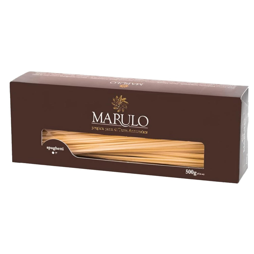 Marulo, Spaghetti Pasta, Artisan Bronze Die-Cut Pasta, 12 Pack x 1.1 lb