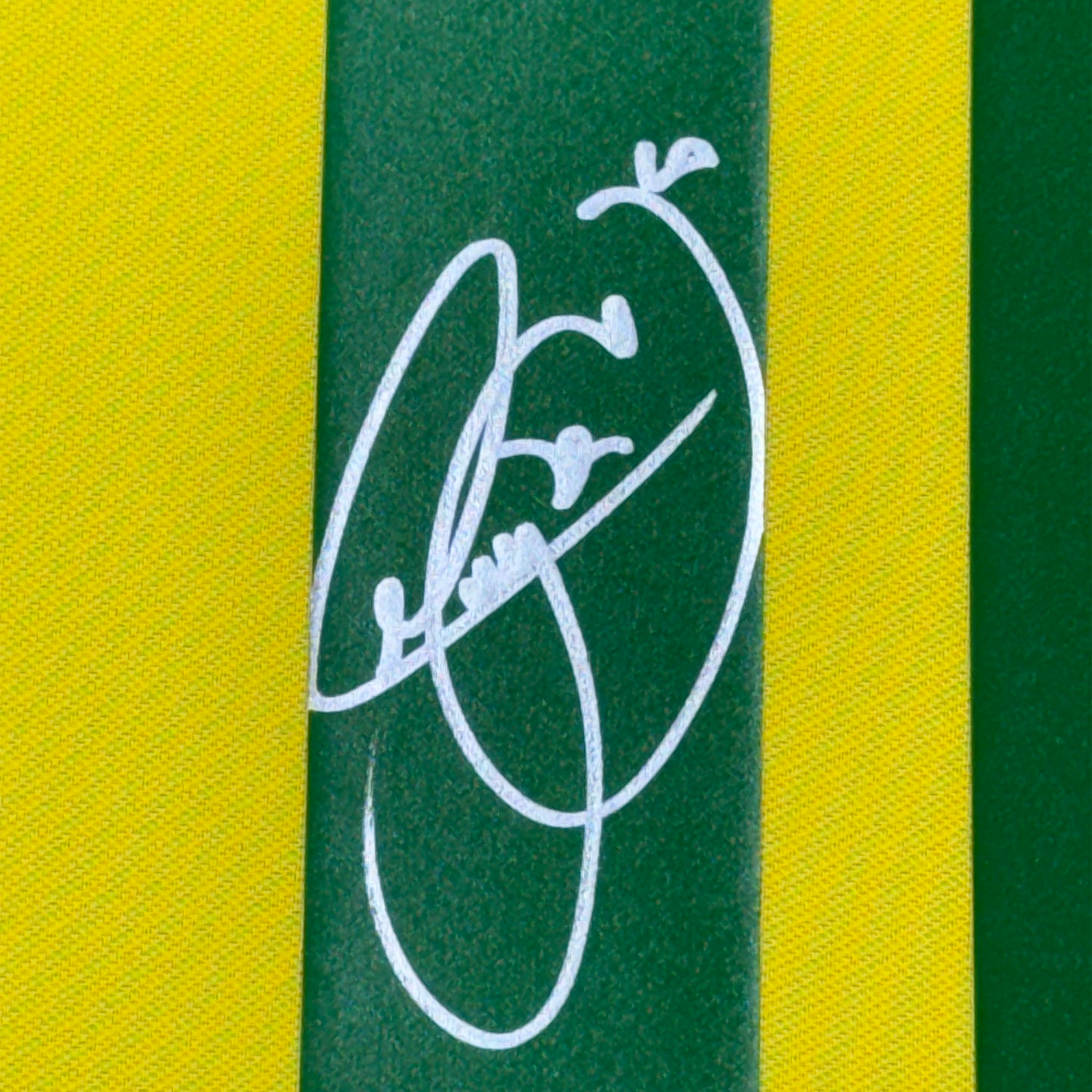 Framed Autographed/Signed Neymar Jr. 35x39 Brazil Soccer Futbol Jersey Beckett BAS COA