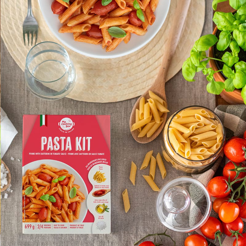 My Cooking Box, Italian Pasta Dinner Kit Penne with Tomato Sauce