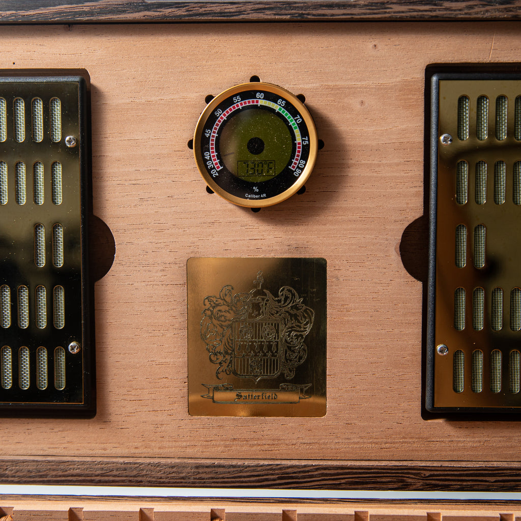 Cigar Humidor - Wenge with Spanish Cedar Lining - 80 Capacity