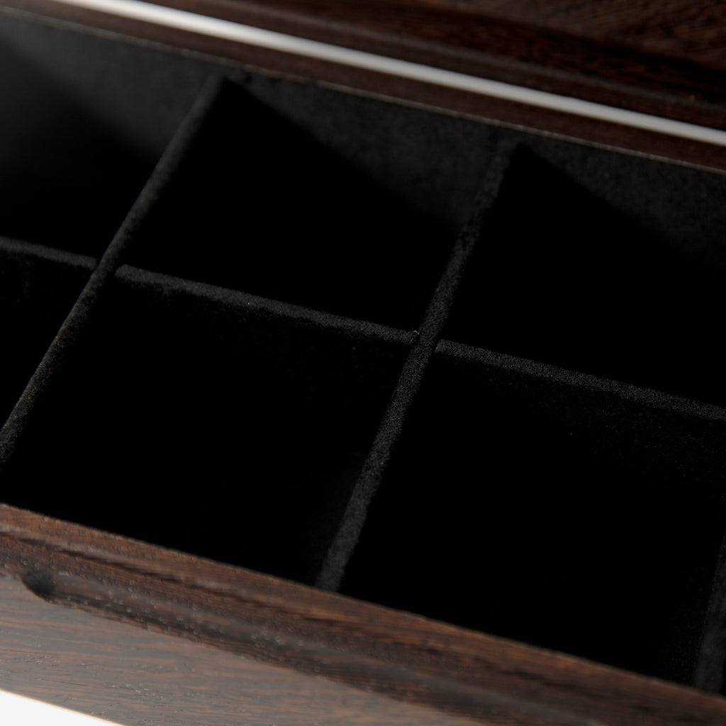 Watch Box - Wenge Hardwood - 8 Watch Compartments