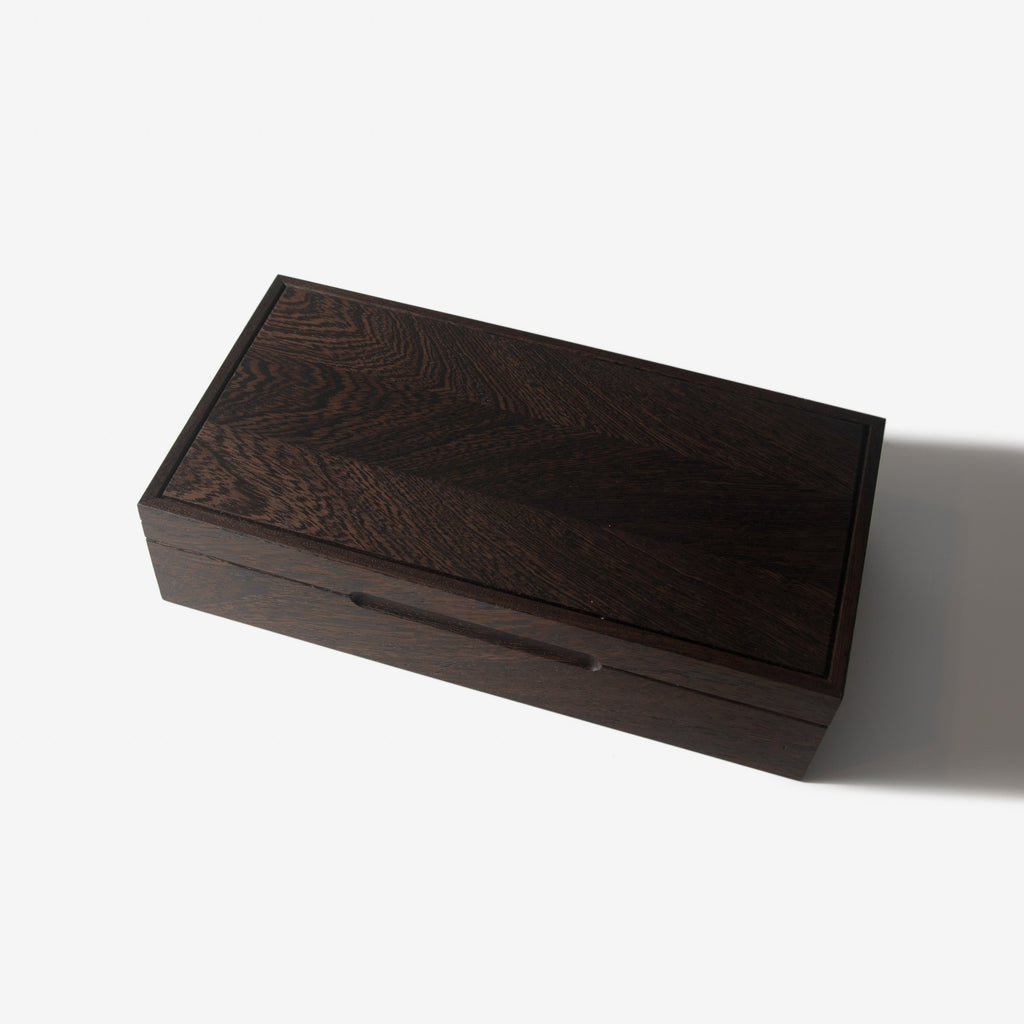Watch Box - Wenge Hardwood - 8 Watch Compartments