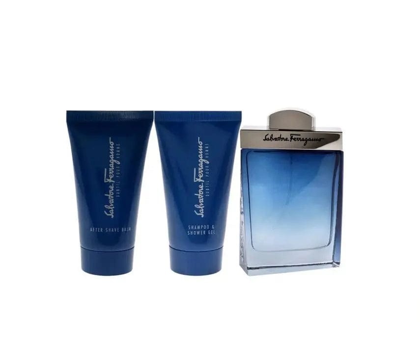 Subtil Pour Homme By Salvatore Ferragamo For Men 3Pcs Set EDT Spray