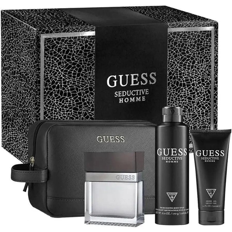 Seductive Homme By Guess For Men 4Pcs Set EDT Spray