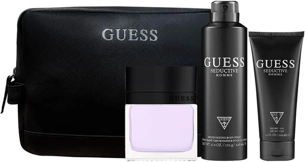 Seductive Homme By Guess For Men 4Pcs Set EDT Spray