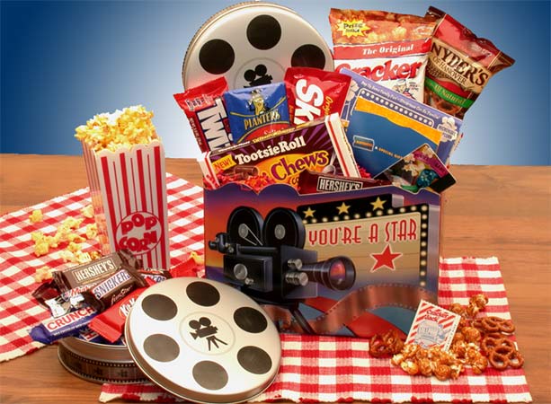 You're a Superstar Movie Gift Box - movie night gift baskets -  movie