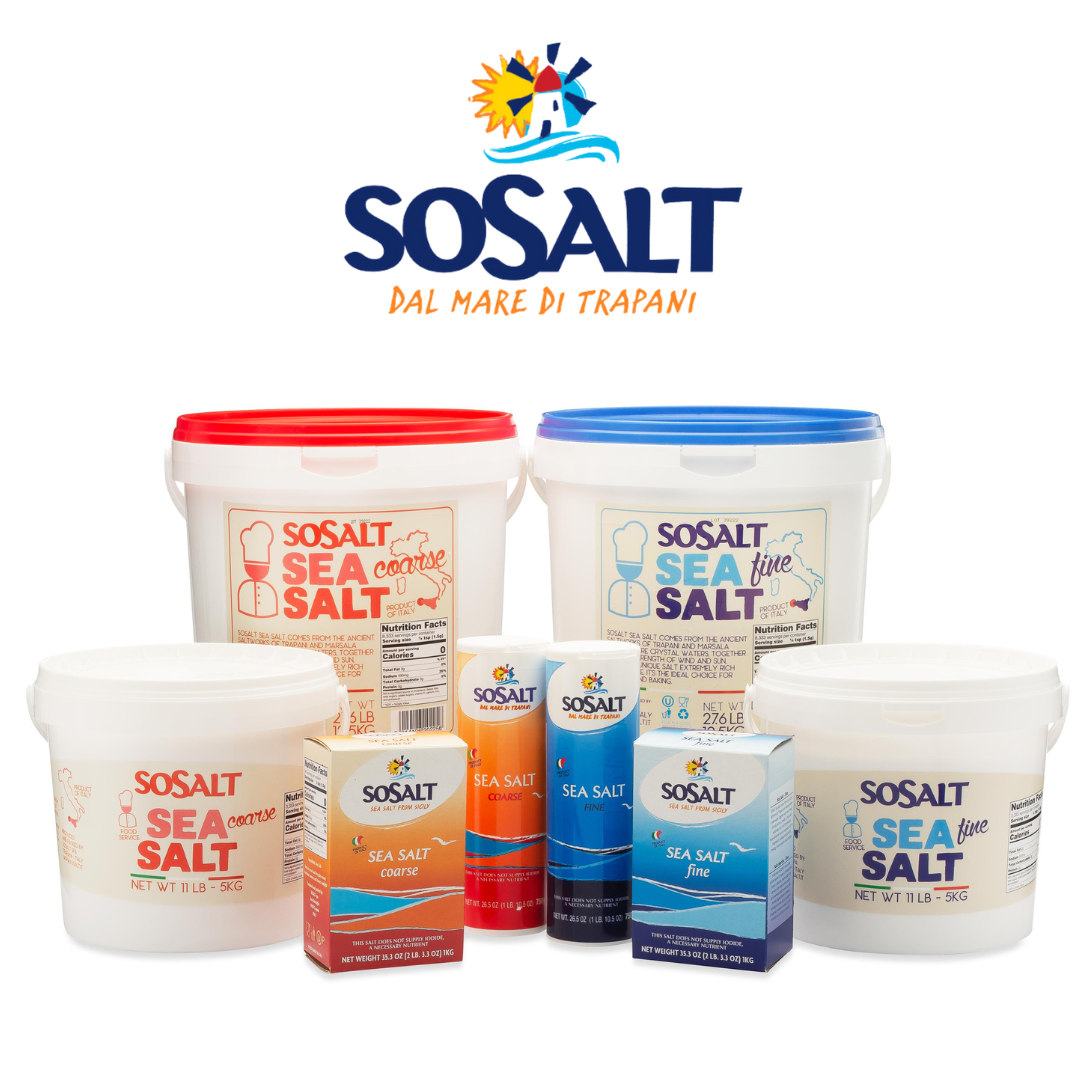 SoSalt, 12 pack x 1 kg Coarse Natural Sea Salt (35.3 oz)