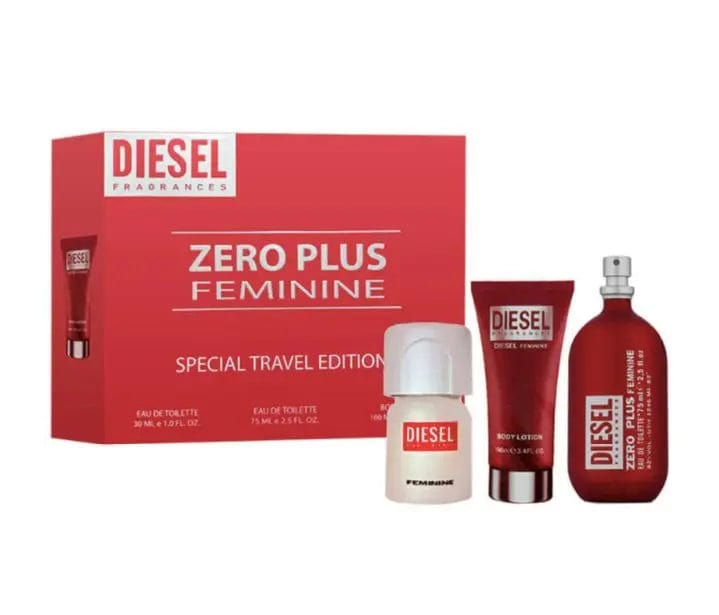 Zero Plus Feminine Travel Edition By Diesel For Women (3pc Gif Set)