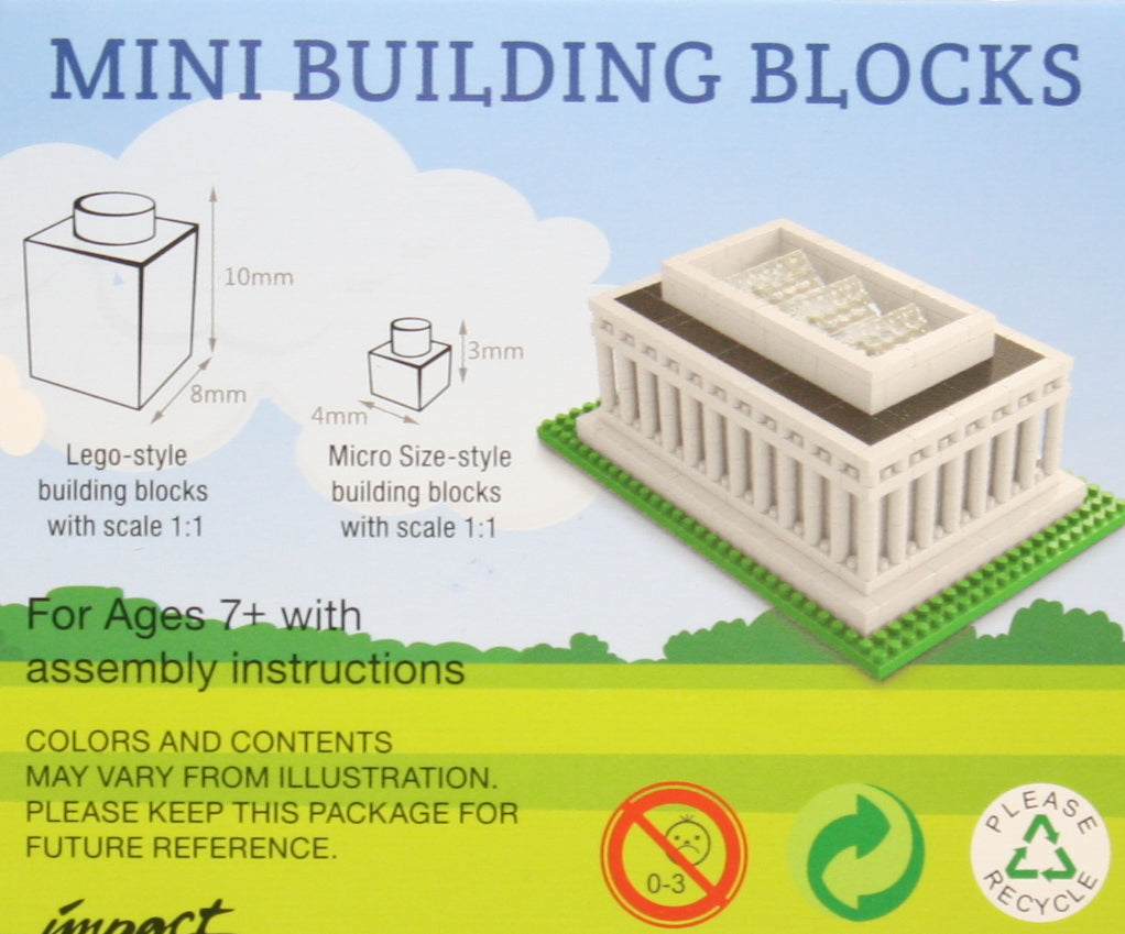 Mini Building Blocks - Lincoln Memorial