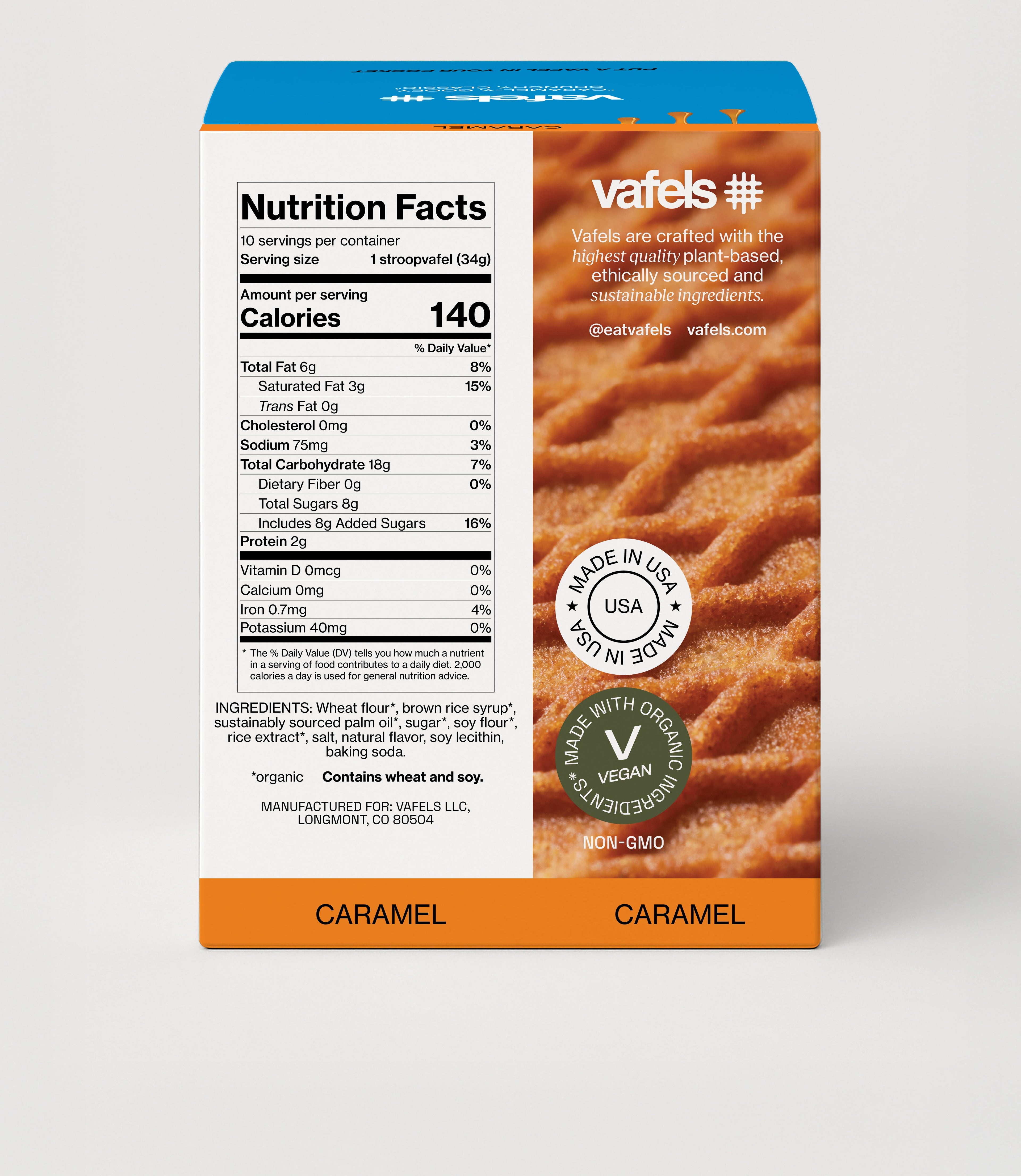 Gluten-Free Caramel Stroopvafels - Box of 10