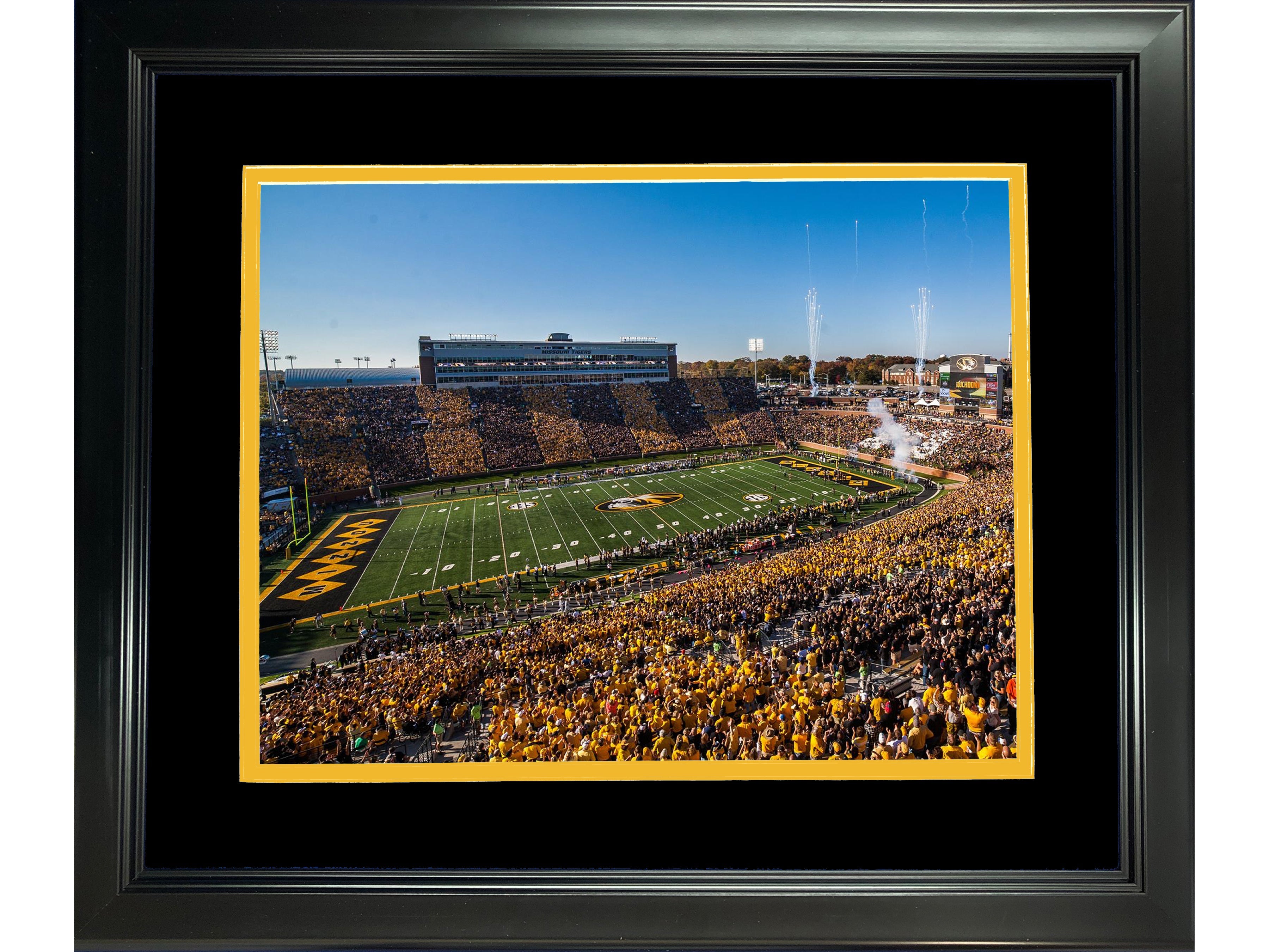 Framed Faurot Field at Memorial Stadium Missouri Tigers 11"x14" NCAA Football Photo Professionally Matted