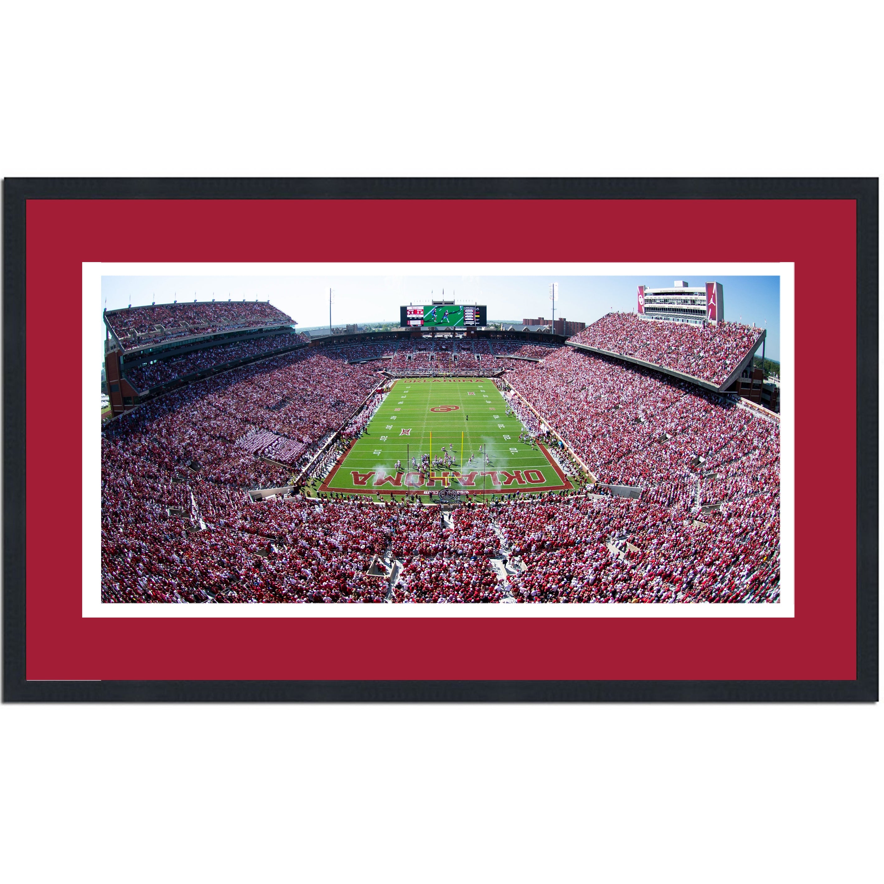 Framed Gaylord Family Oklahoma Memorial Stadium Oklahoma Sooners 16x24 NCAA Football Photo Professionally Matted