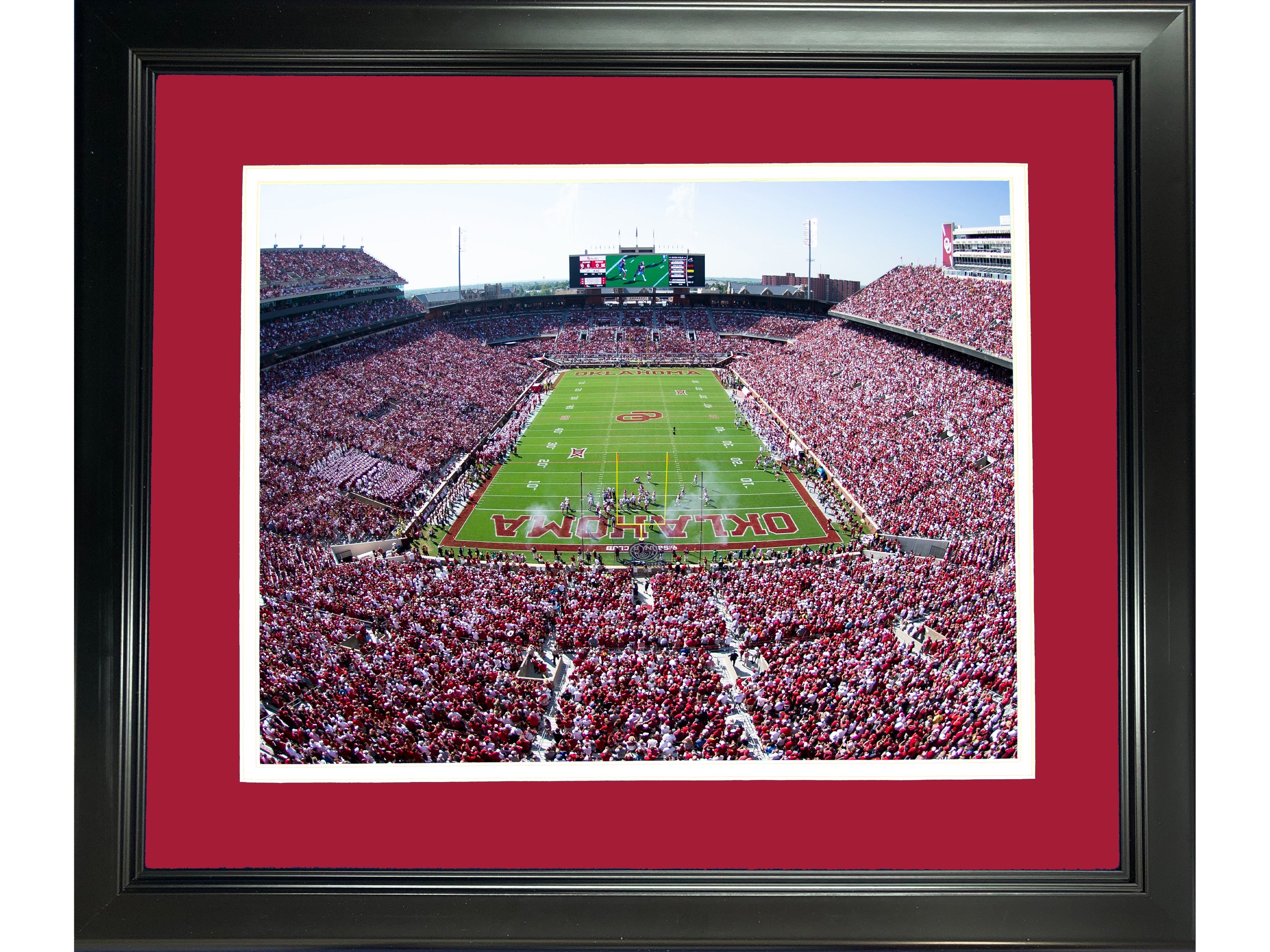Framed Gaylord Family Oklahoma Memorial Stadium Oklahoma Sooners 11"x14" NCAA Football Photo Professionally Matted