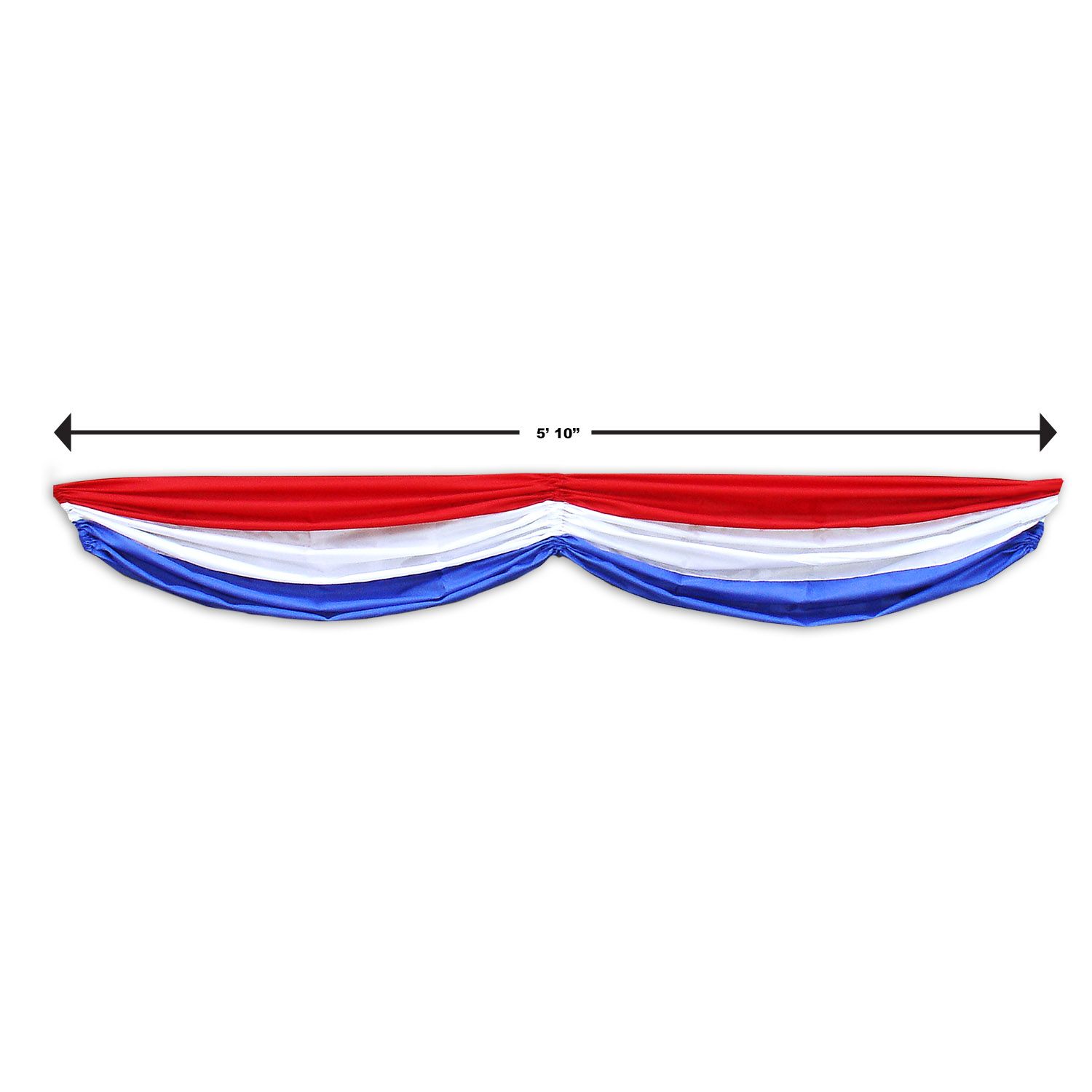Patriotic Fabric Bunting - Over 5 Feet Long