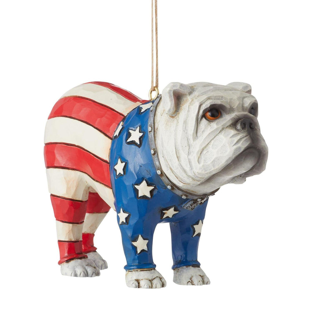 Patriotic Bulldog Ornament