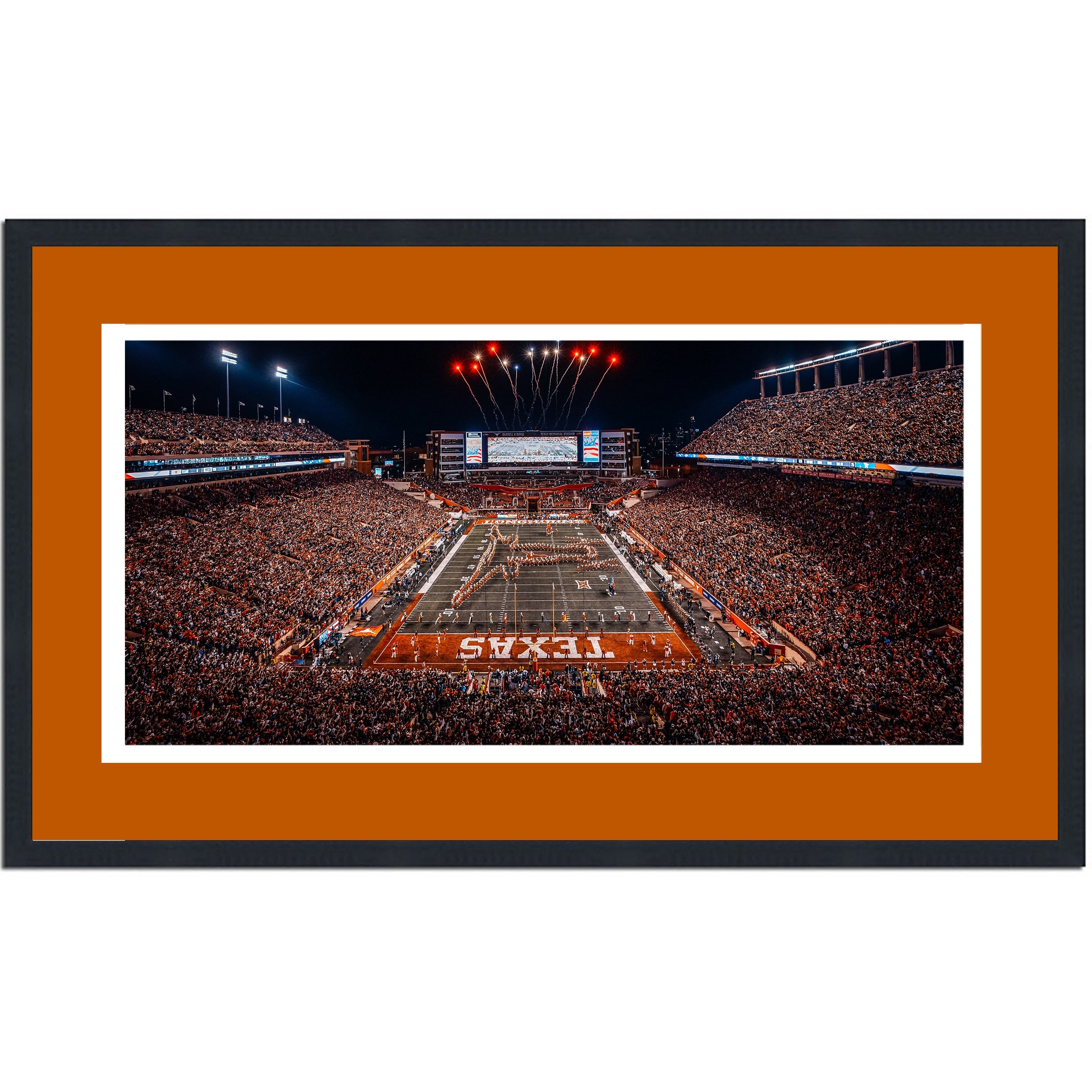 Framed DKR-Texas Memorial Stadium Texas Longhorns 16x24 NCAA Football Photo Professionally Matted