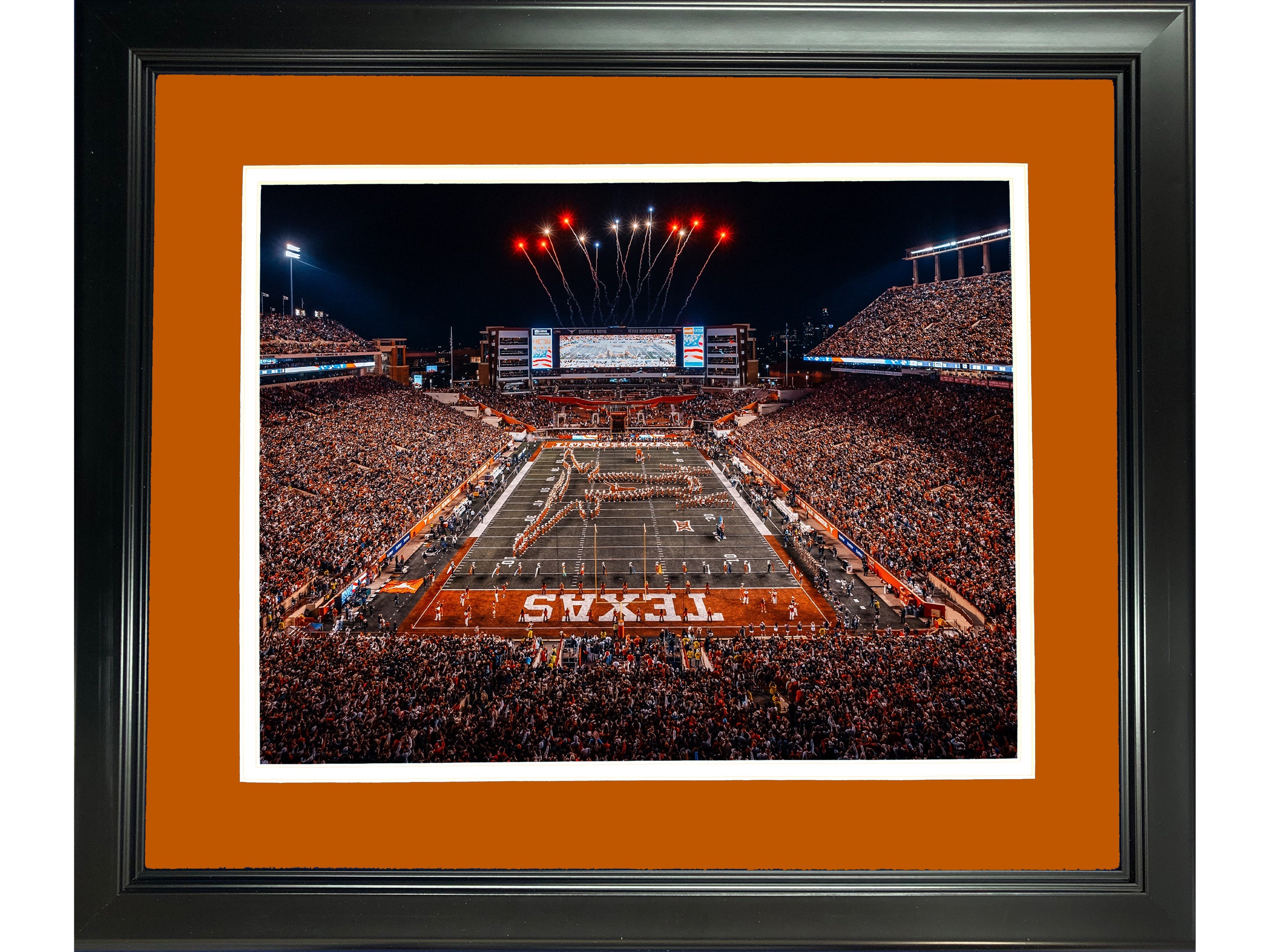 Framed DKR-Texas Memorial Stadium Texas Longhorns 11"x14" NCAA Football Photo Professionally Matted